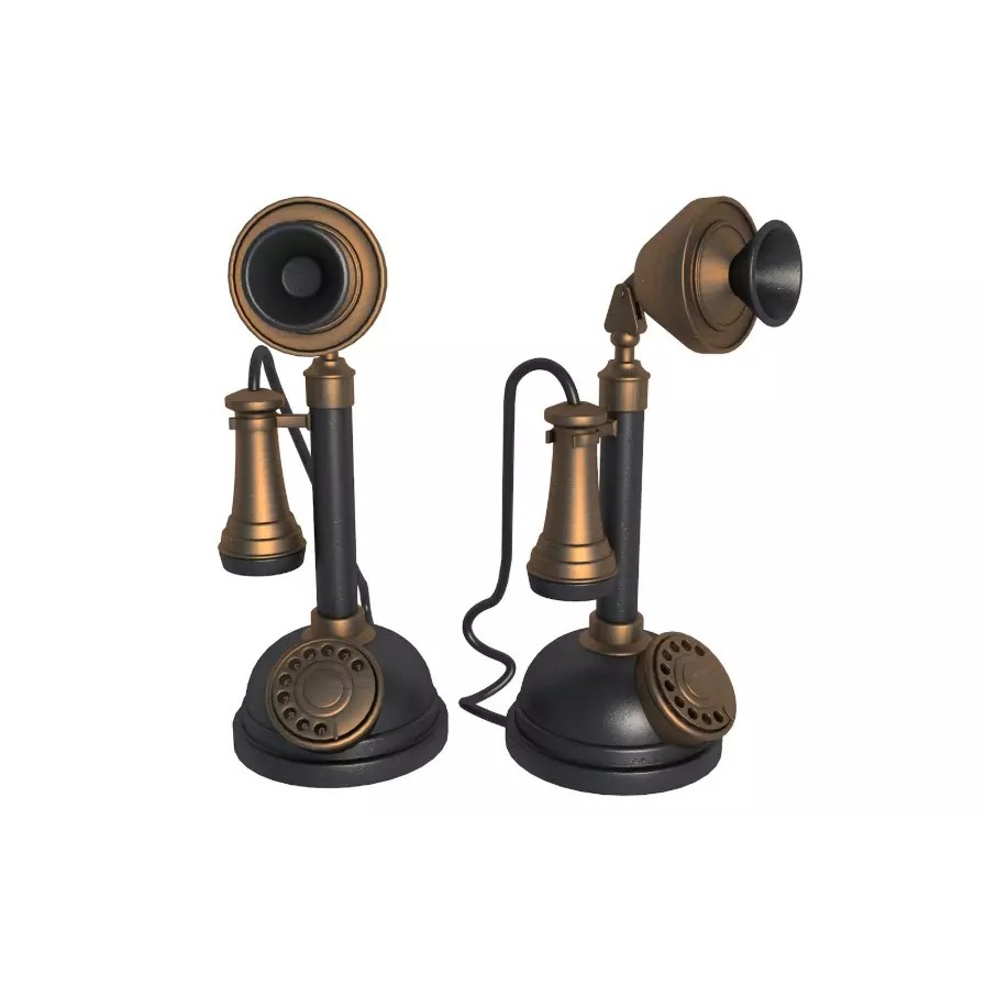 Vintage Home Devices 3D Model – Retro Collection, FBX, OBJ, PBR - View 22