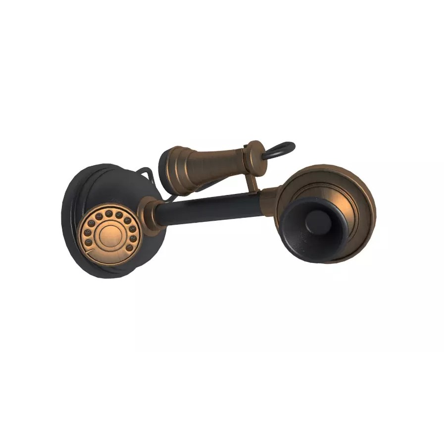 Vintage Home Devices 3D Model – Retro Collection, FBX, OBJ, PBR - View 6