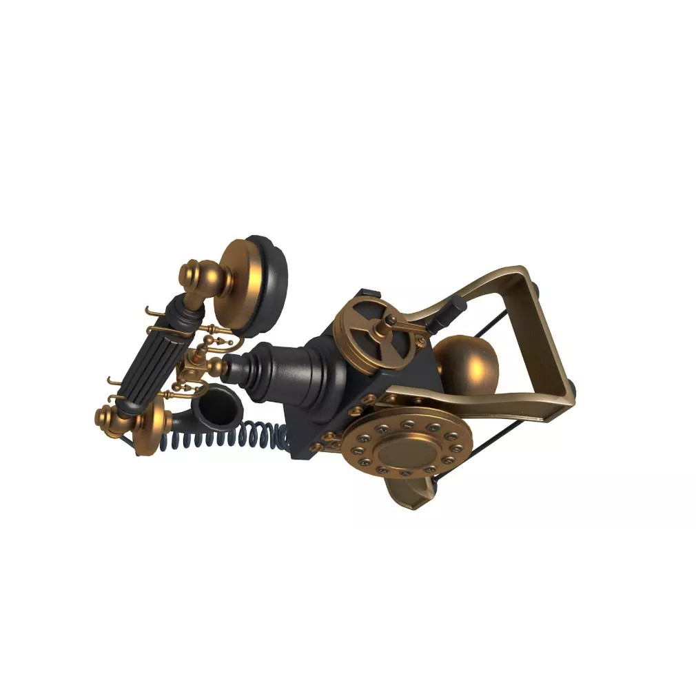 Vintage Home Devices 3D Model – Retro Collection, FBX, OBJ, PBR - View 8