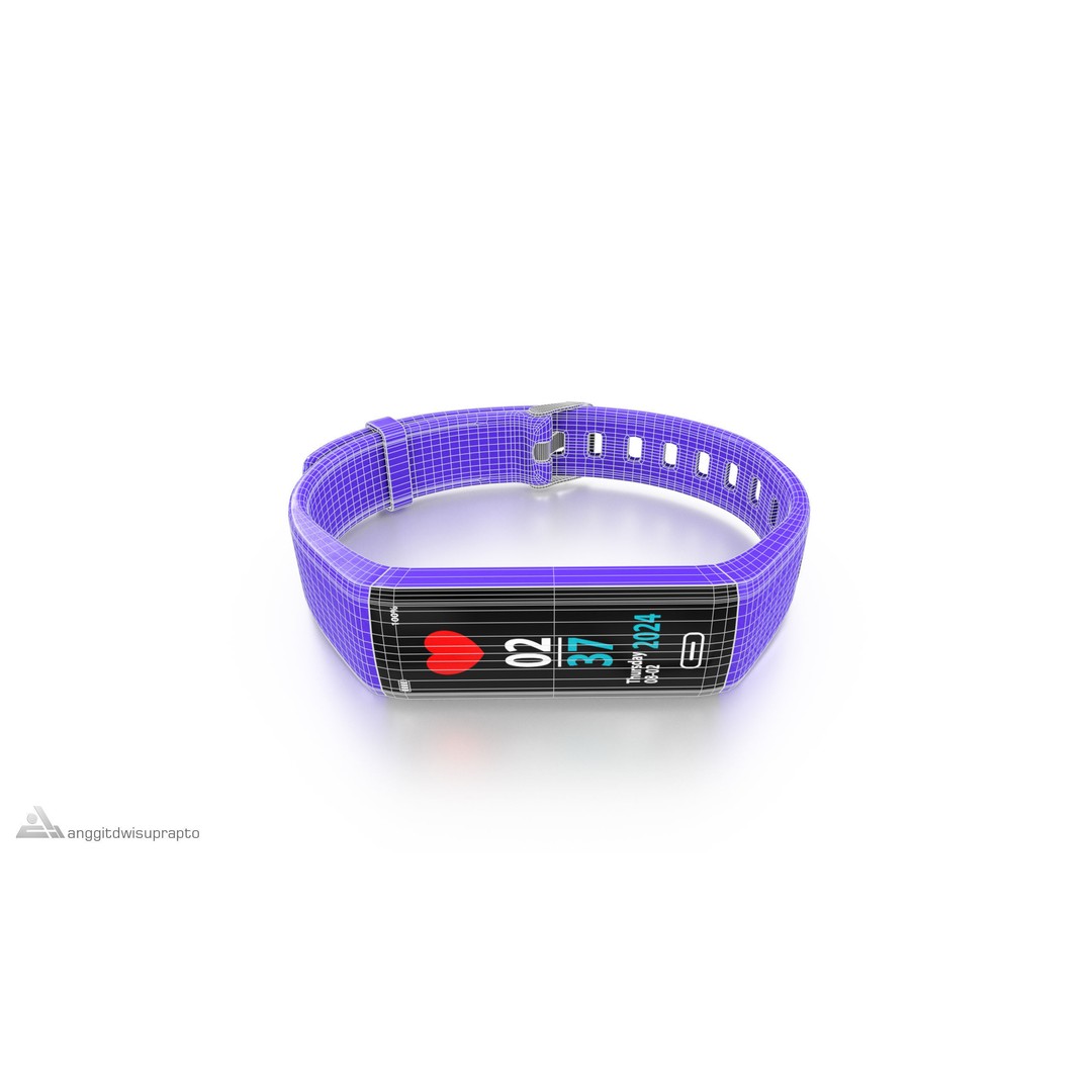 Fitness Tracker 3D Model – Low Poly PBR Asset, FBX - View 10
