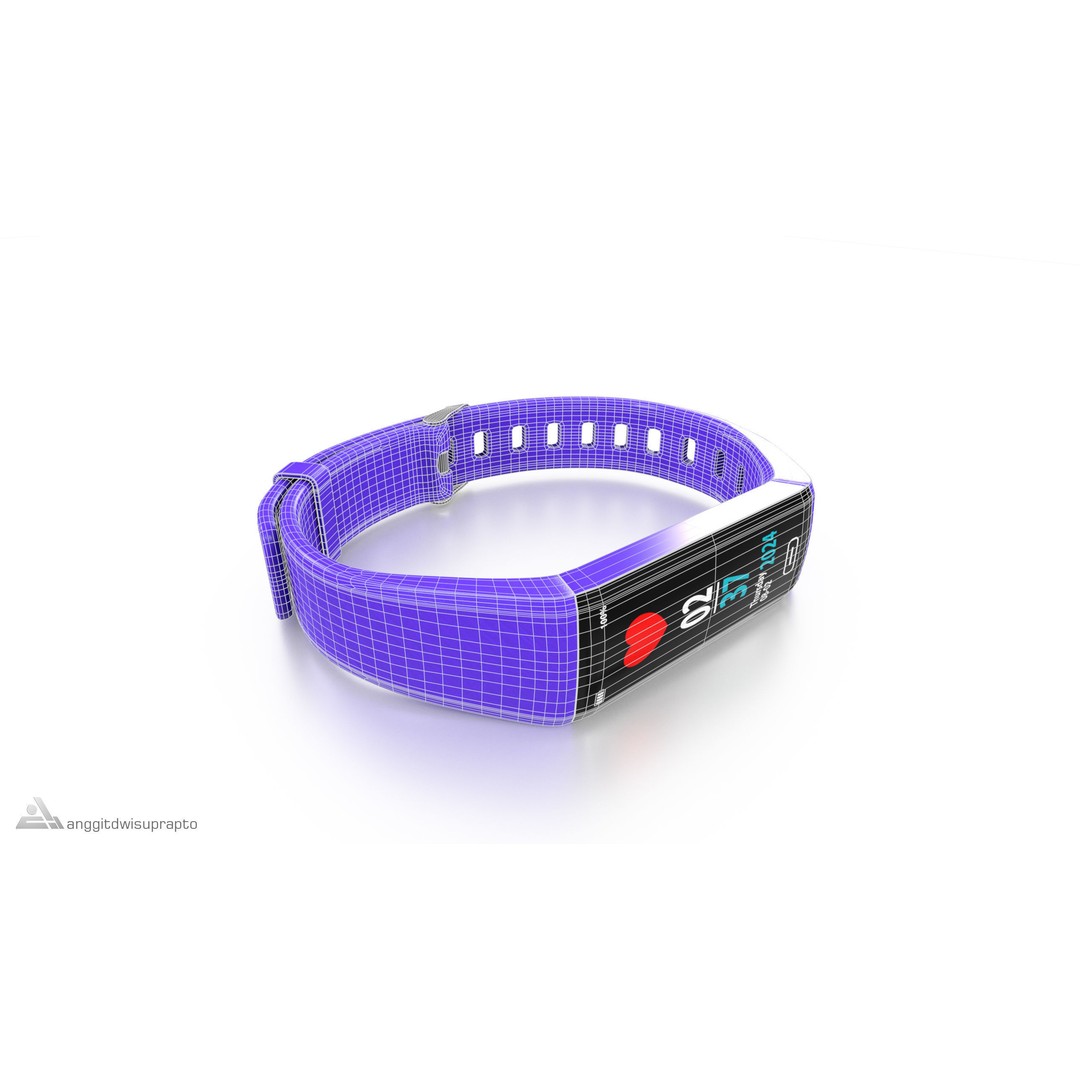 Fitness Tracker 3D Model – Low Poly PBR Asset, FBX - View 11