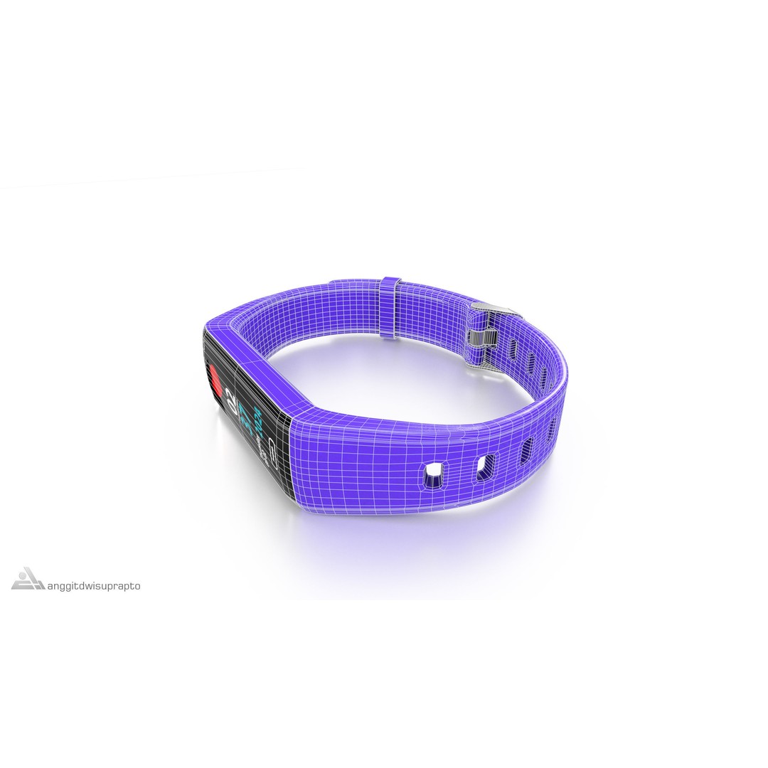 Fitness Tracker 3D Model – Low Poly PBR Asset, FBX - View 12