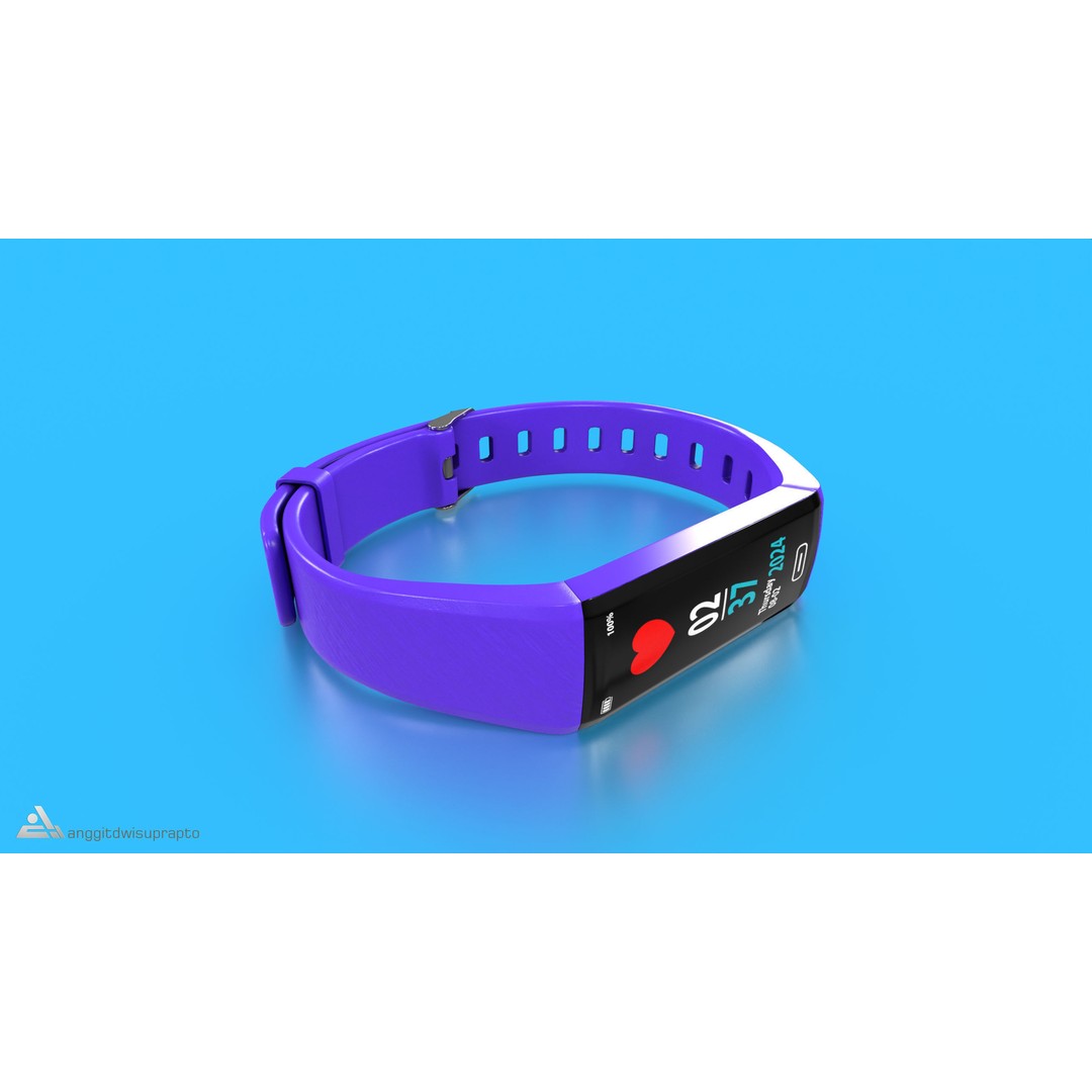 Fitness Tracker 3D Model – Low Poly PBR Asset, FBX - View 4