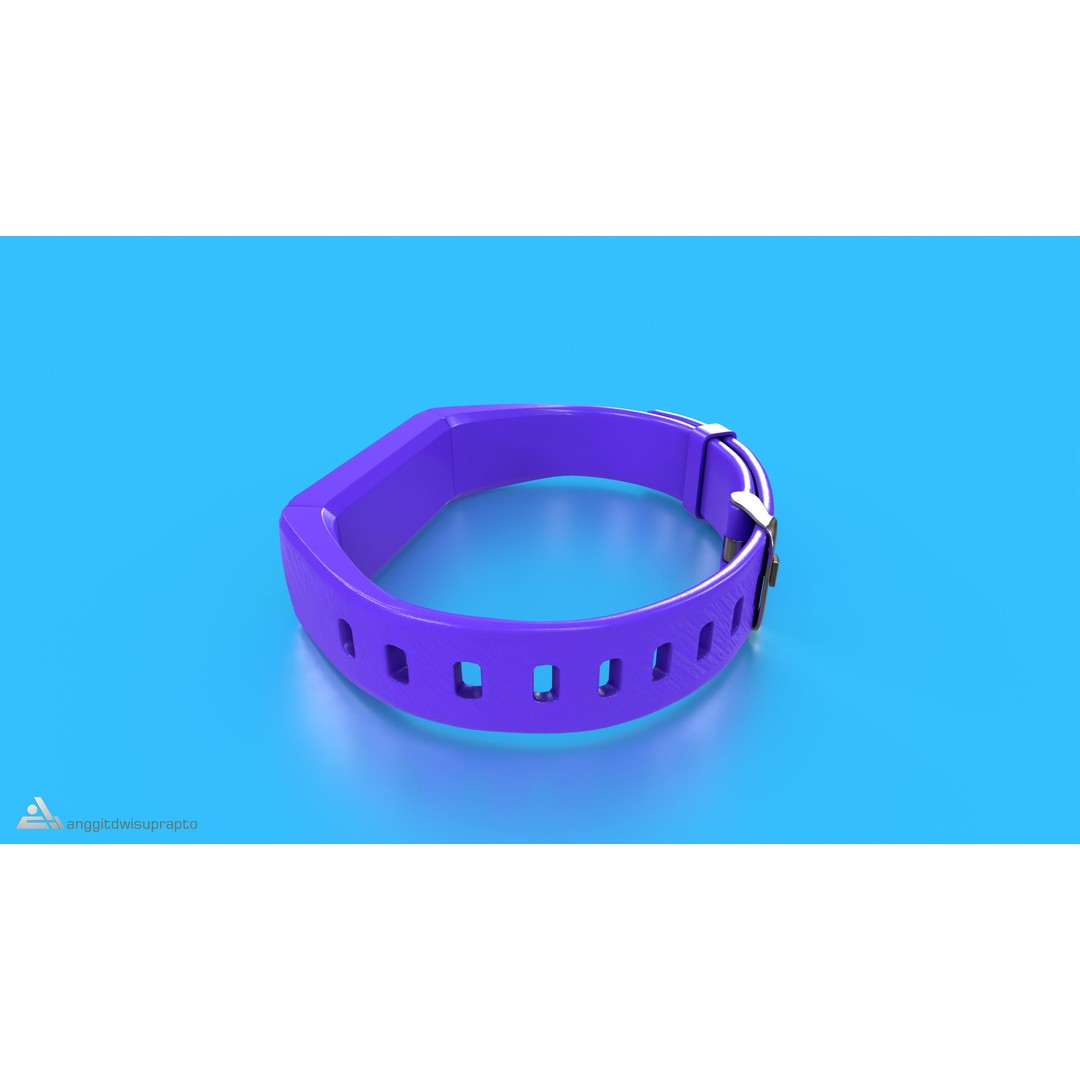 Fitness Tracker 3D Model – Low Poly PBR Asset, FBX - View 6