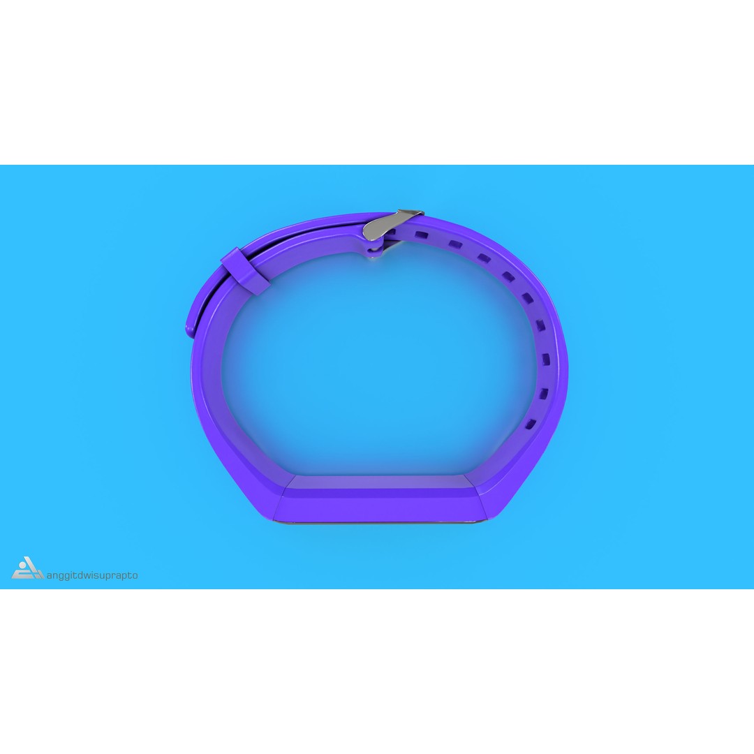 Fitness Tracker 3D Model – Low Poly PBR Asset, FBX - View 8