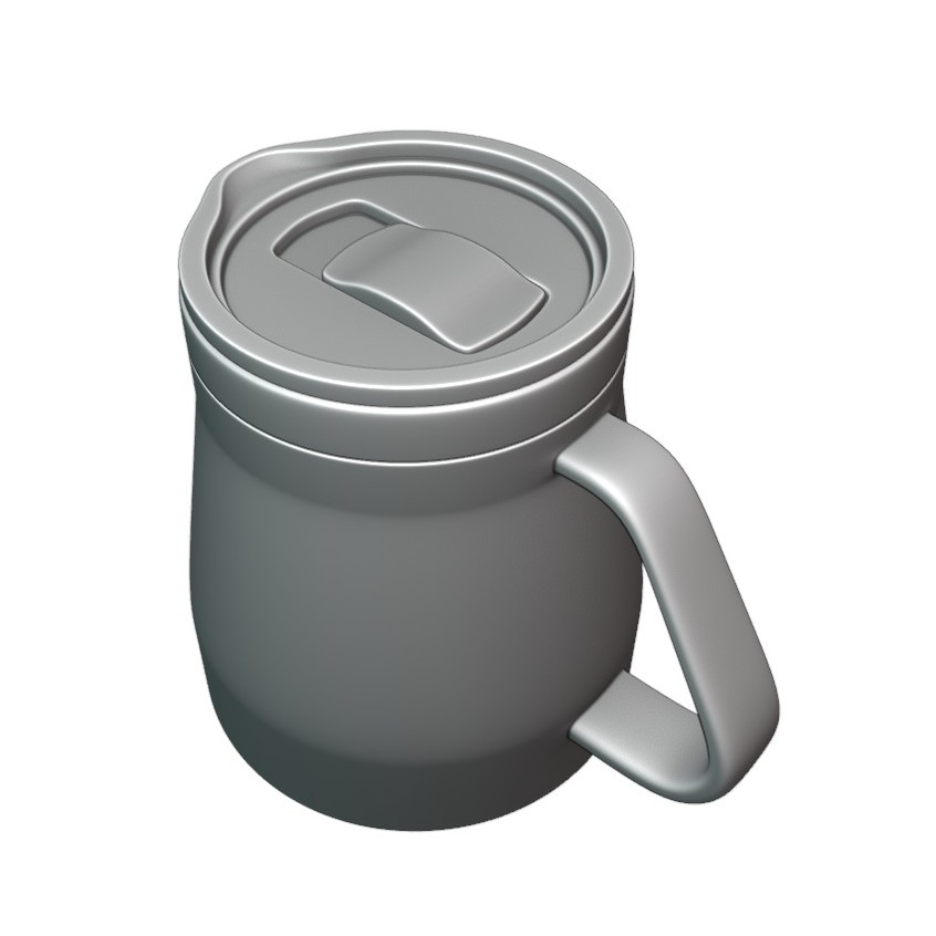 Travel Water Mug 3D Model – Photorealistic PBR Asset, Blender, FBX - View 13