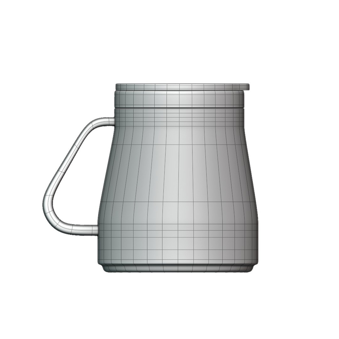 Travel Water Mug 3D Model – Photorealistic PBR Asset, Blender, FBX - View 7