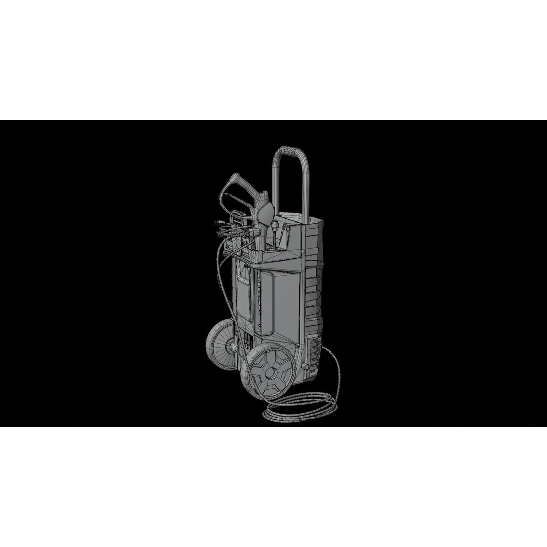 Pressure Washer 3D Model – Low Poly PBR Asset, FBX, OBJ, Blender - View 13