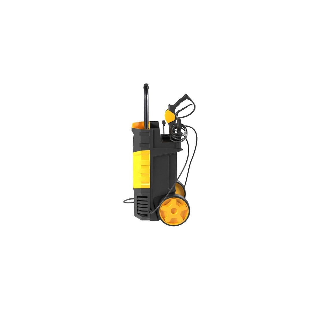 Pressure Washer 3D Model – Low Poly PBR Asset, FBX, OBJ, Blender - View 4