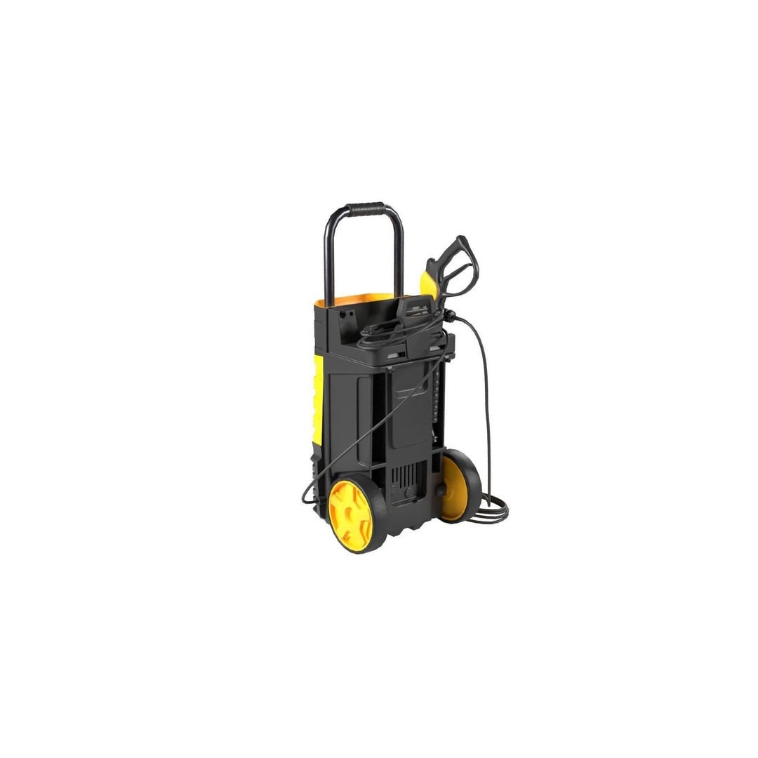Pressure Washer 3D Model – Low Poly PBR Asset, FBX, OBJ, Blender - View 5