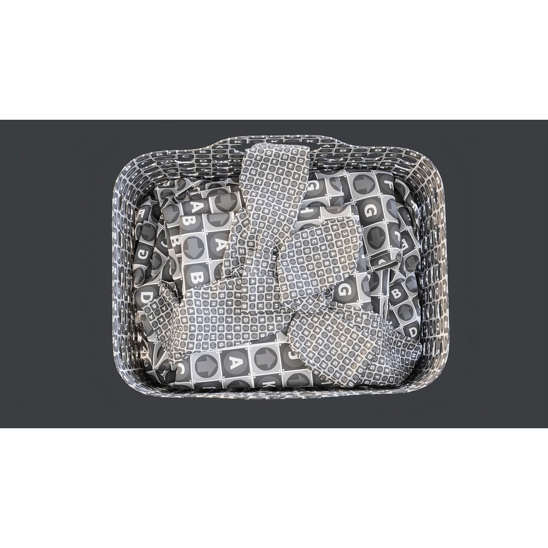 IKEA SLIBB Laundry Basket 3D Model – Flexible Design, PBR Textures