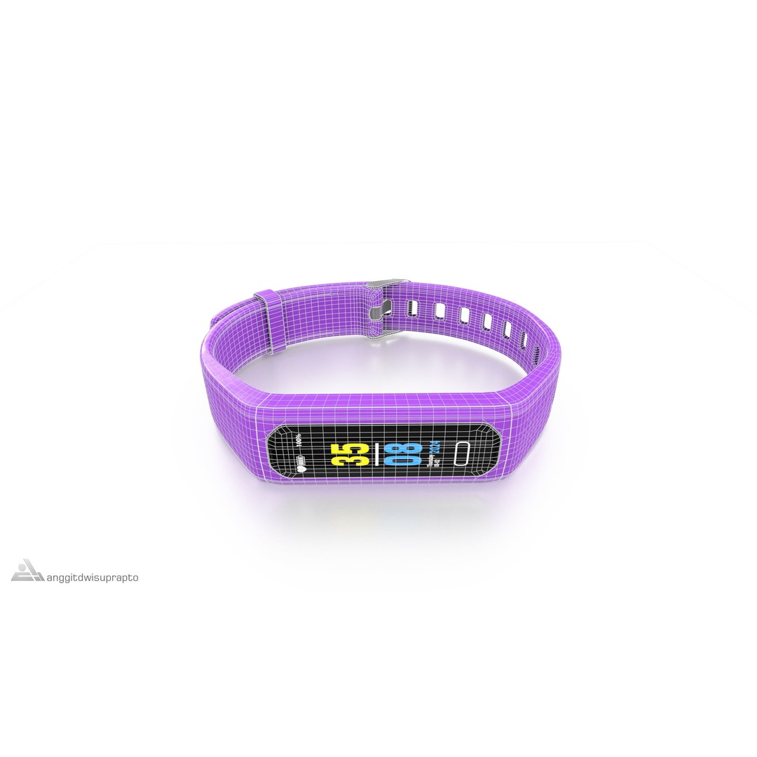 Fitness Tracker 3D Model – Low Poly PBR Asset, FBX - View 10