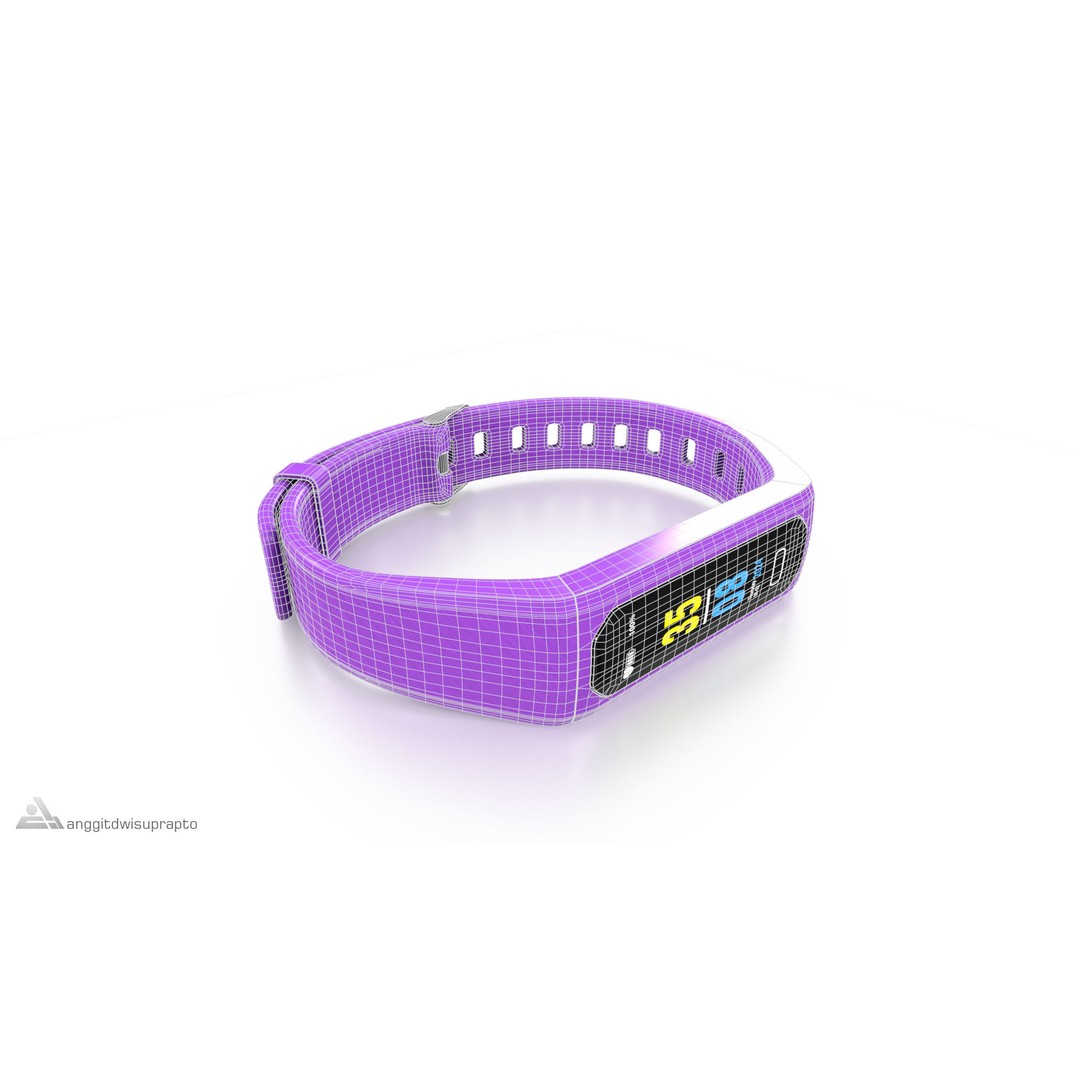 Fitness Tracker 3D Model – Low Poly PBR Asset, FBX - View 11