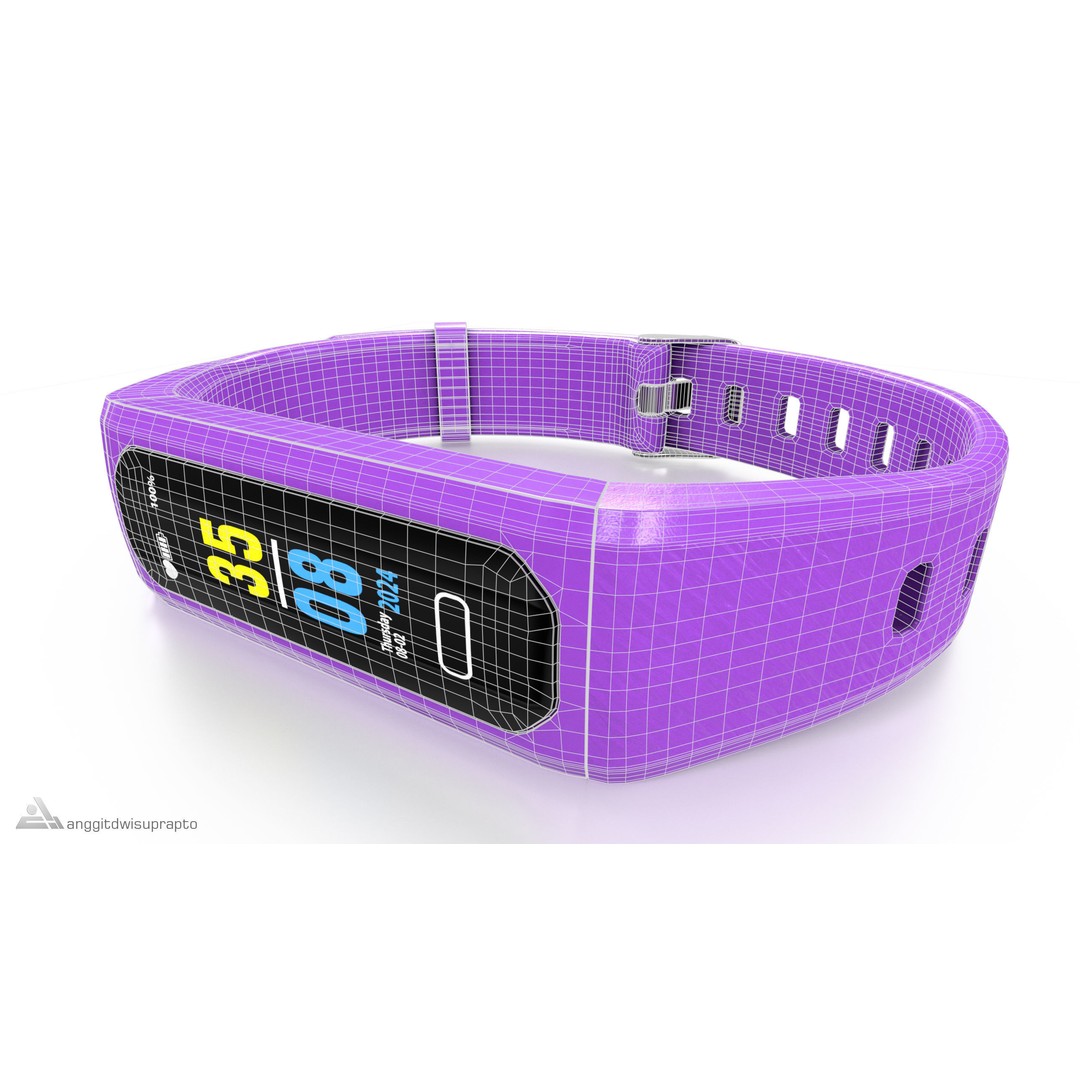Fitness Tracker 3D Model – Low Poly PBR Asset, FBX - View 16