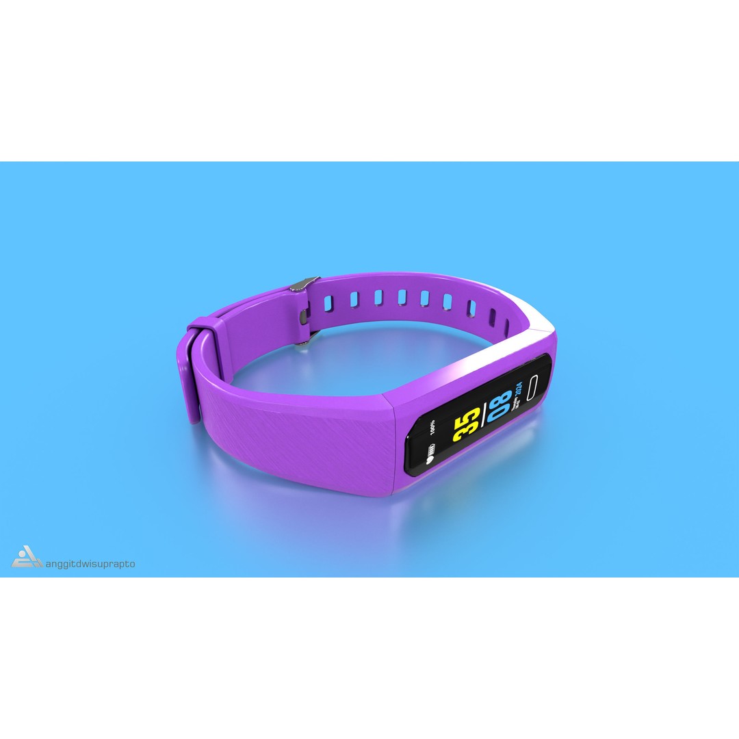 Fitness Tracker 3D Model – Low Poly PBR Asset, FBX - View 4
