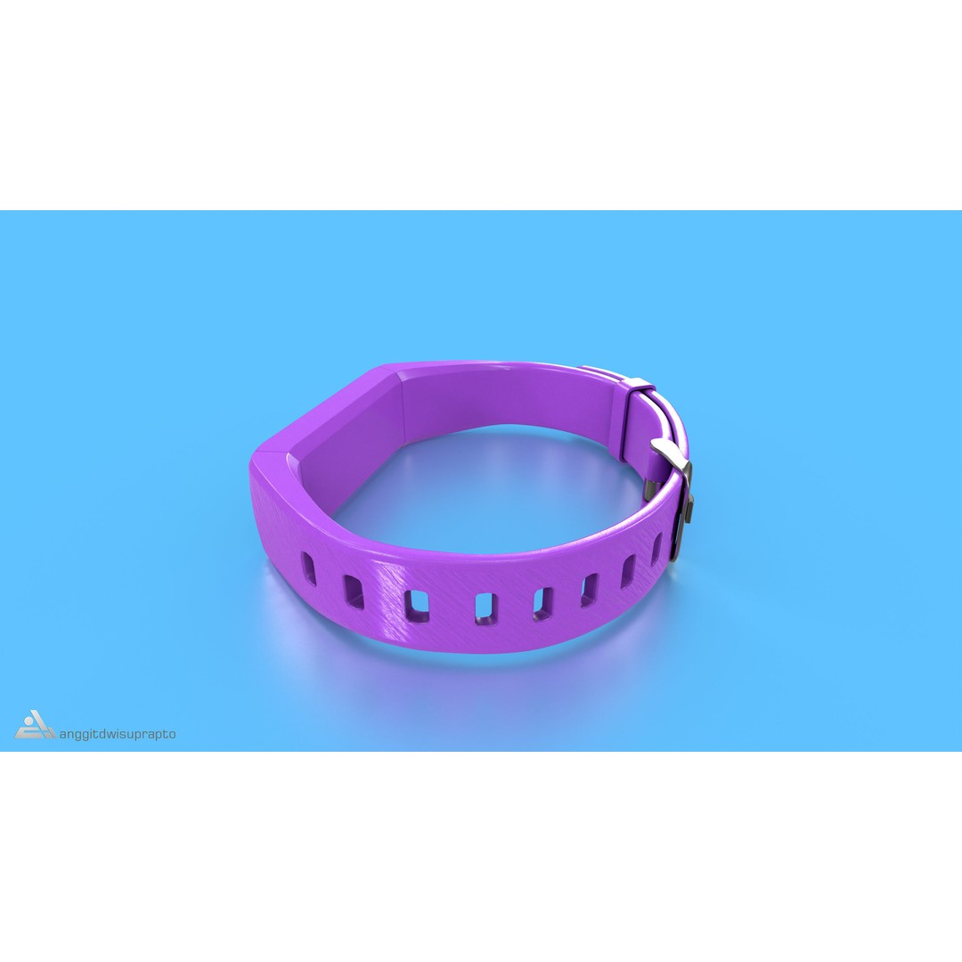 Fitness Tracker 3D Model – Low Poly PBR Asset, FBX - View 6