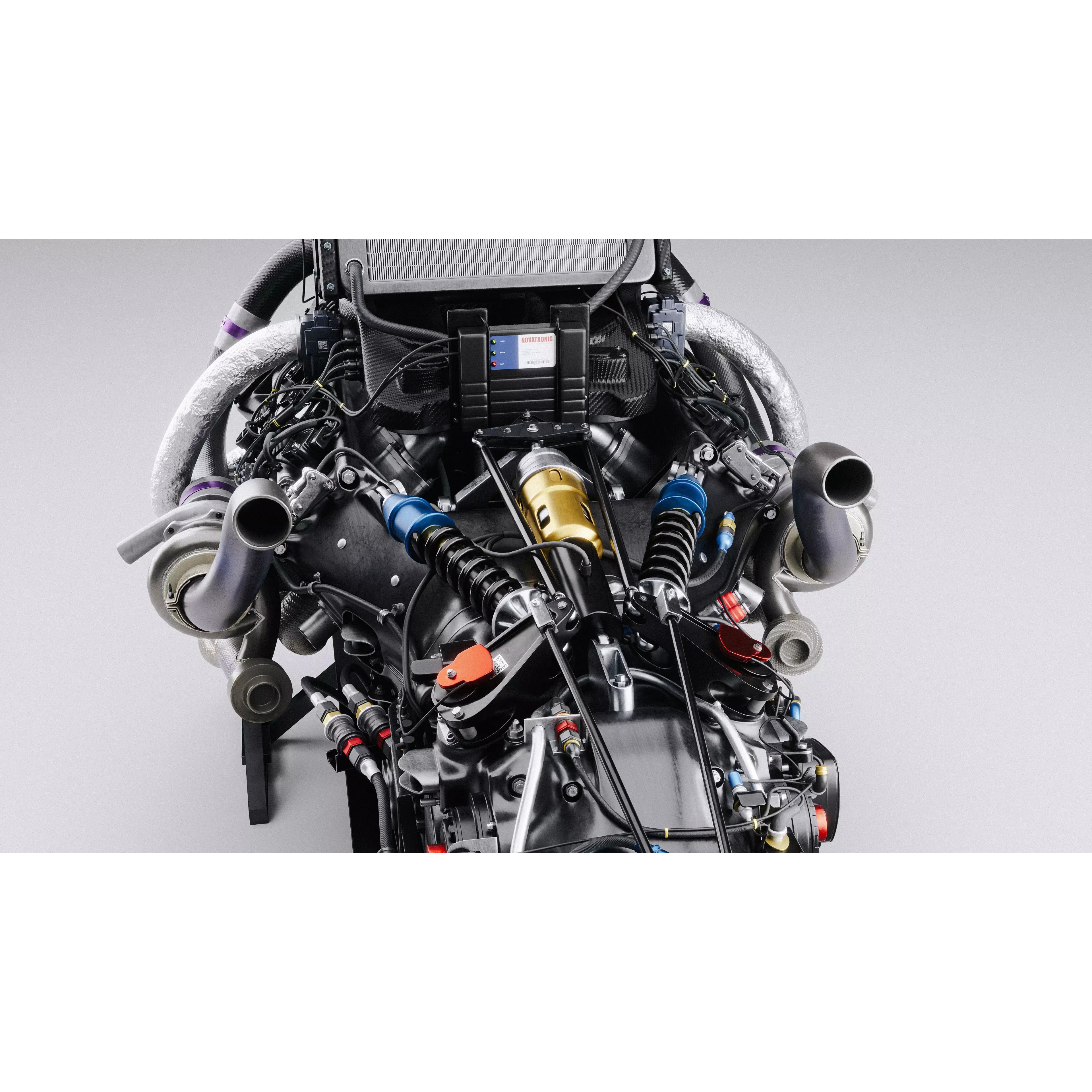 Twin Turbo Hybrid V8 Engine - Game-Ready 3D Model - View 8