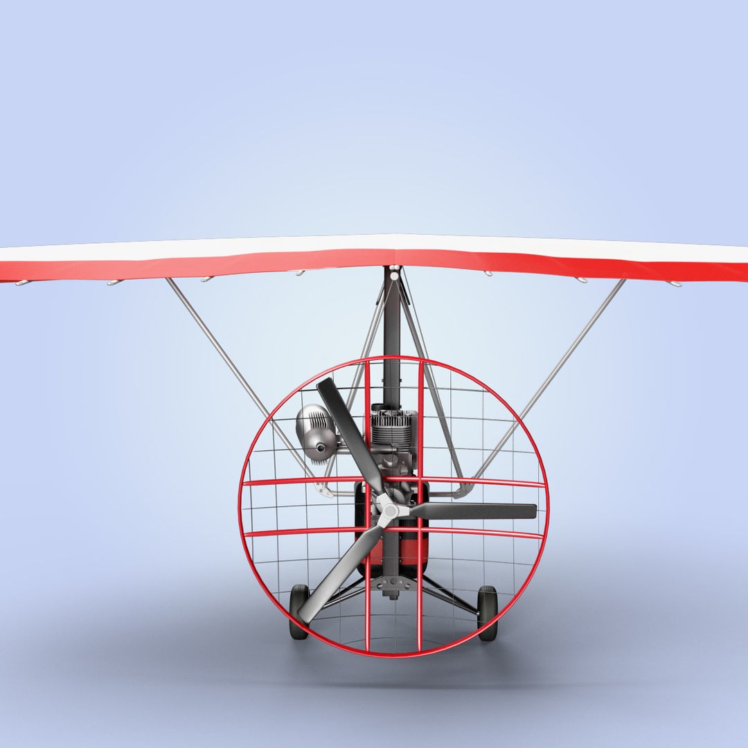 Motor Trike Hang Glider - High-Quality 3D Model