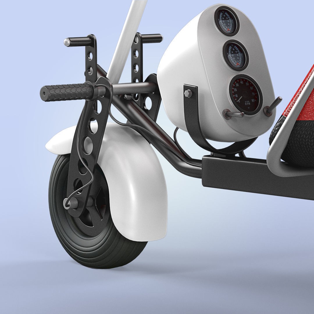 Motor Trike Hang Glider - High-Quality 3D Model - View 14