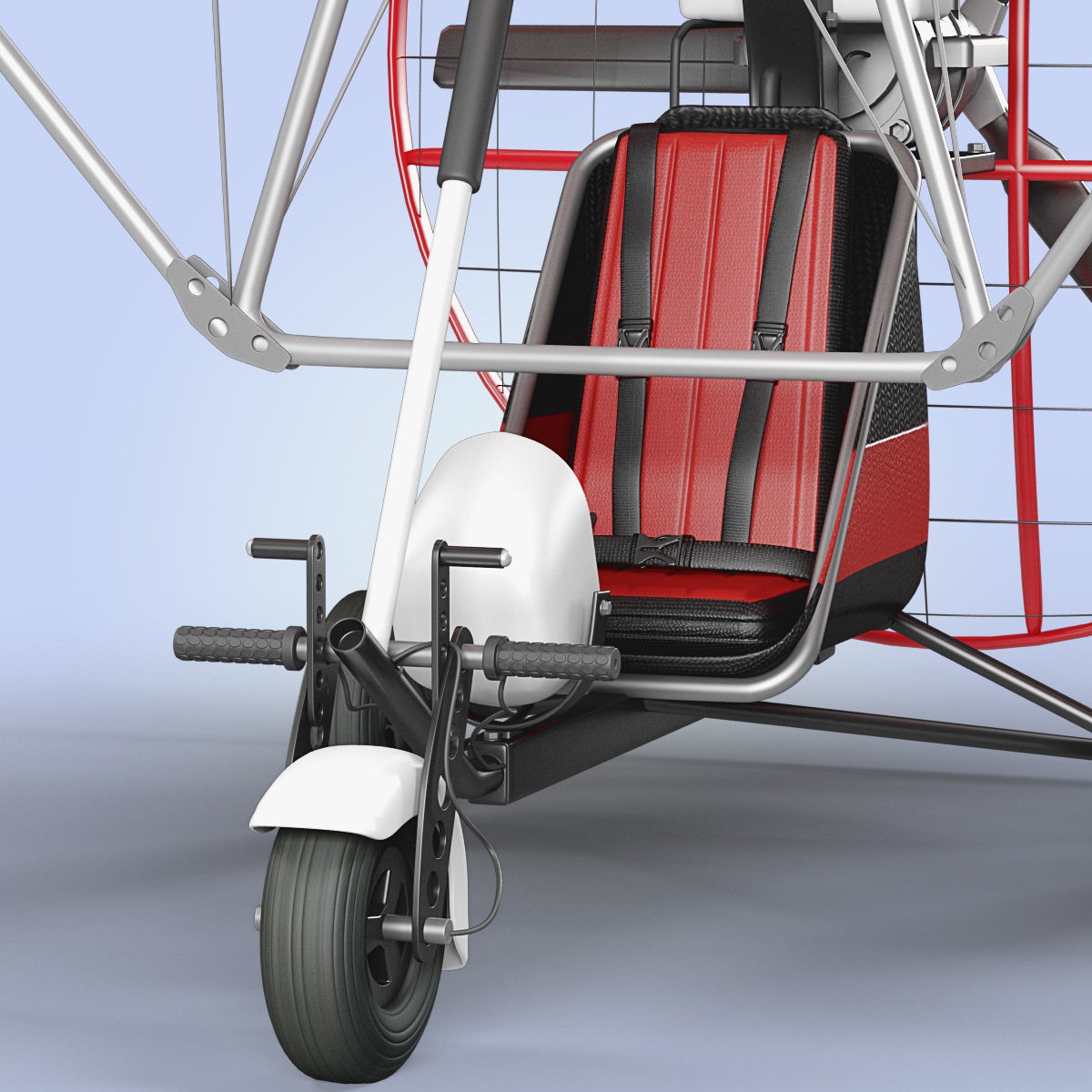 Motor Trike Hang Glider - High-Quality 3D Model - View 6