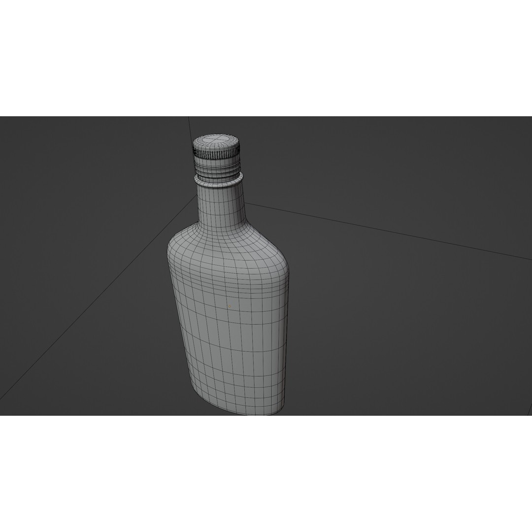 Fireball Cinnamon Whisky Bottle 3D Model – PBR Game-Ready Asset, Blender - View 10