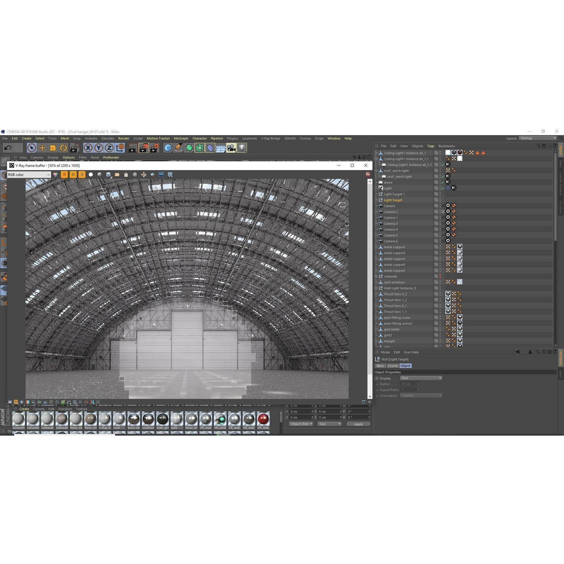 Hangar Exterior-Interior - High-Quality 3D Model
