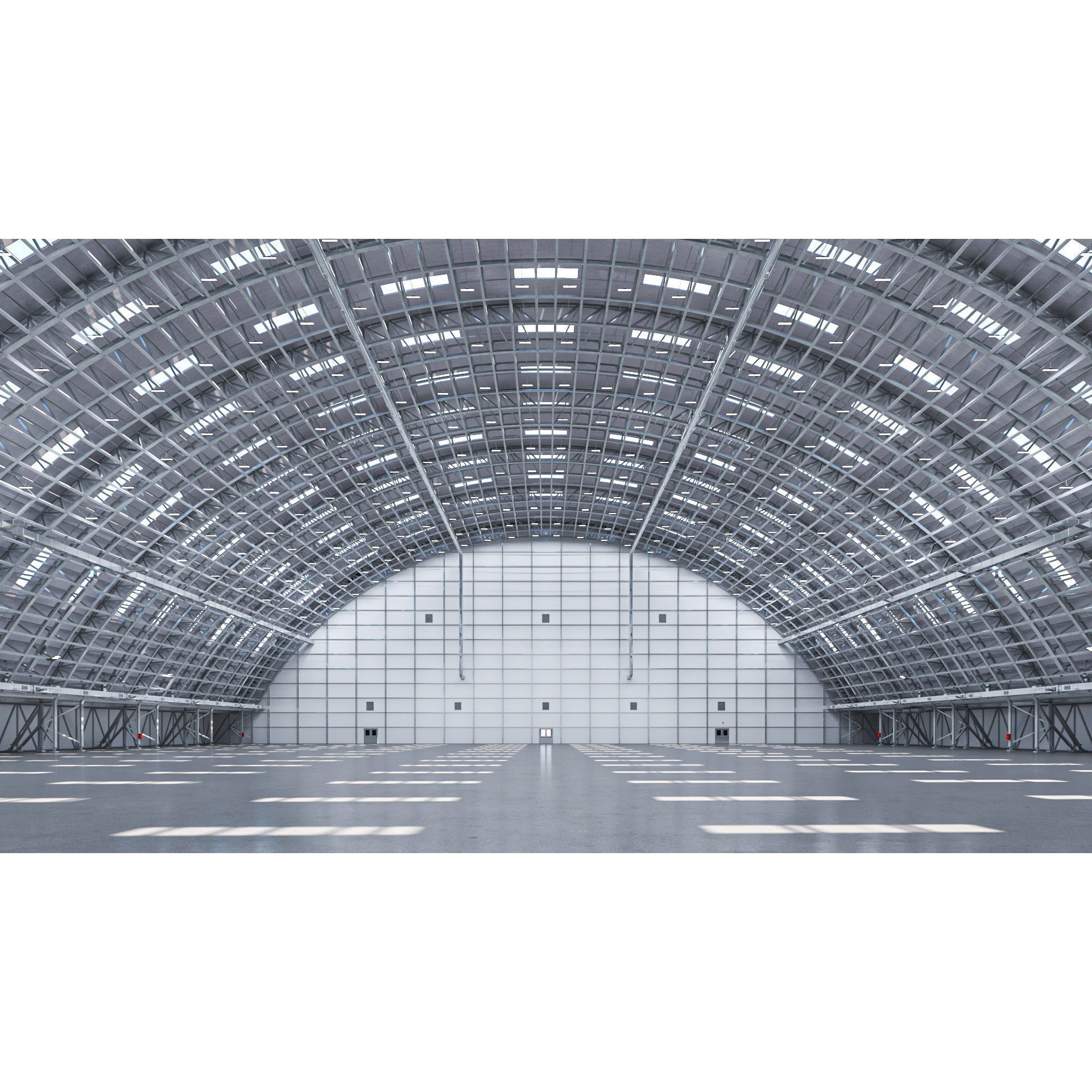 Hangar Exterior-Interior - High-Quality 3D Model - View 14