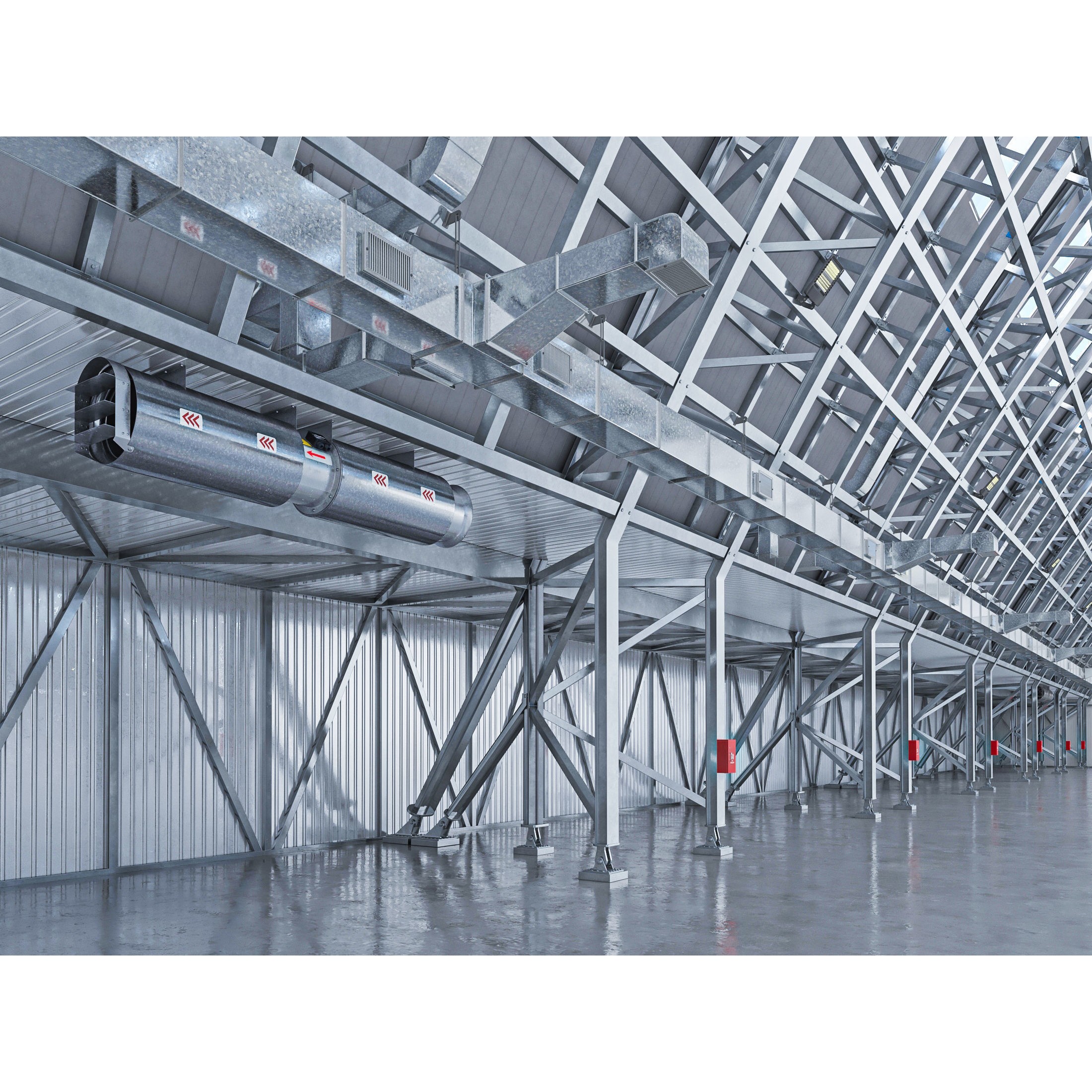 Hangar Exterior-Interior - High-Quality 3D Model - View 15