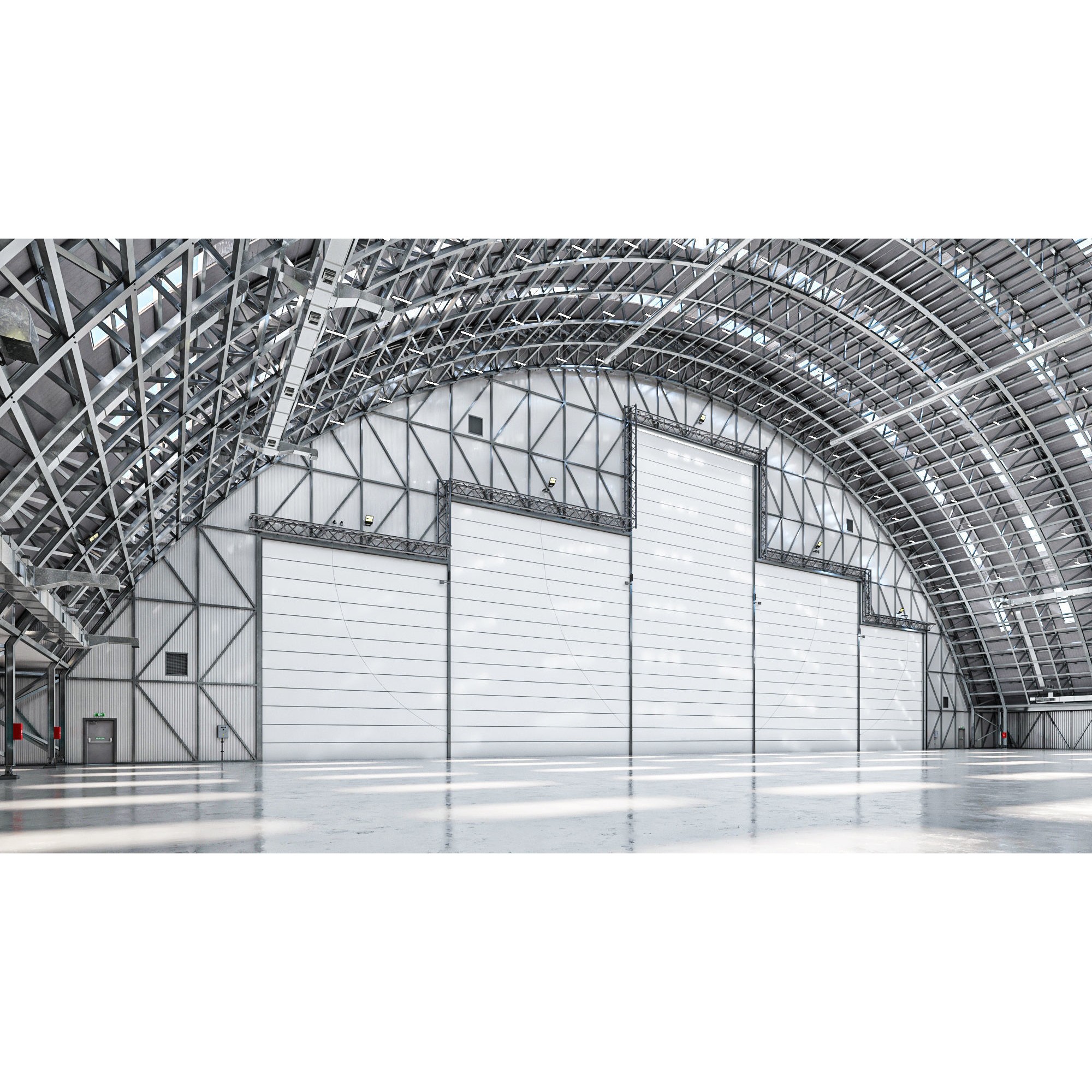Hangar Exterior-Interior - High-Quality 3D Model - View 22