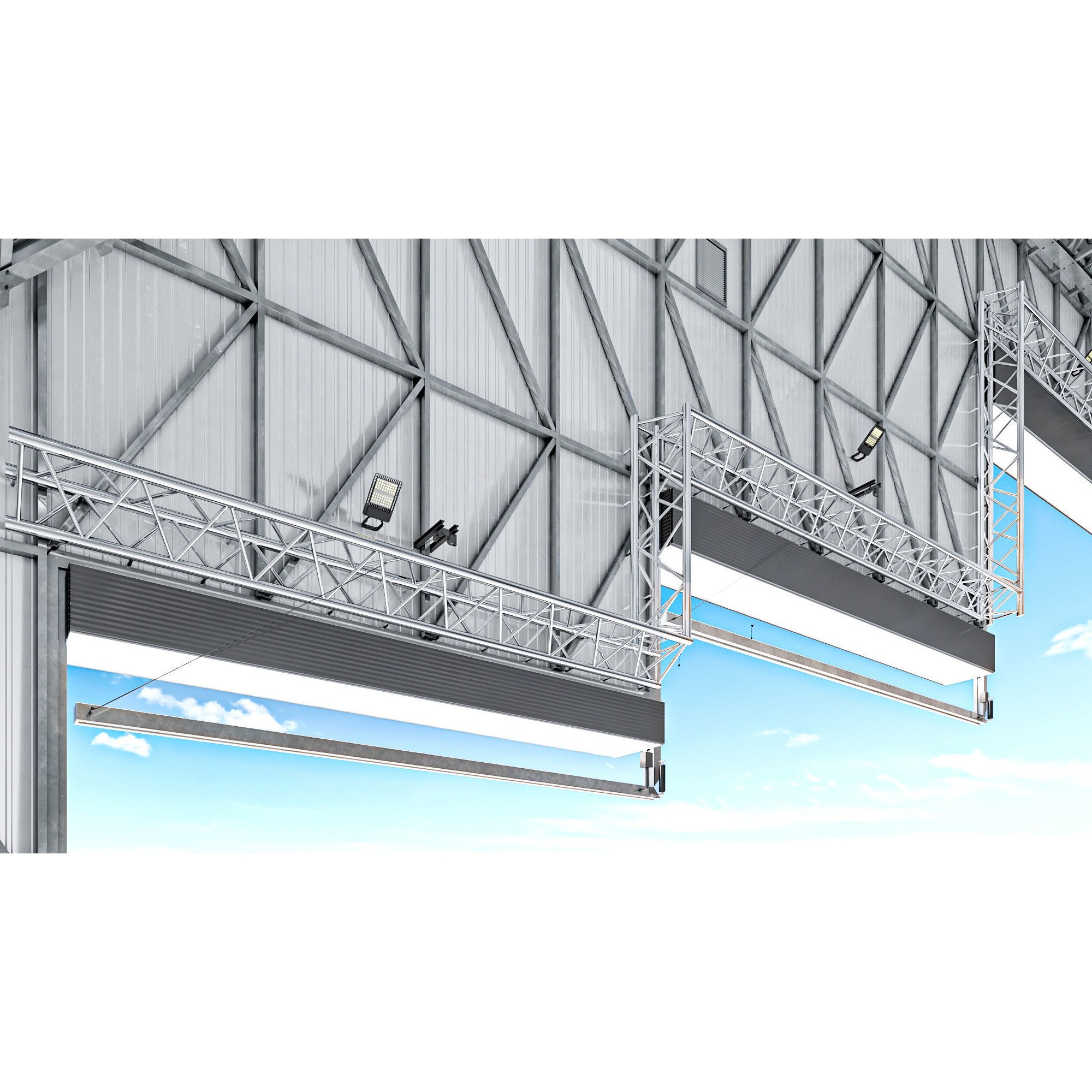 Hangar Exterior-Interior - High-Quality 3D Model - View 25