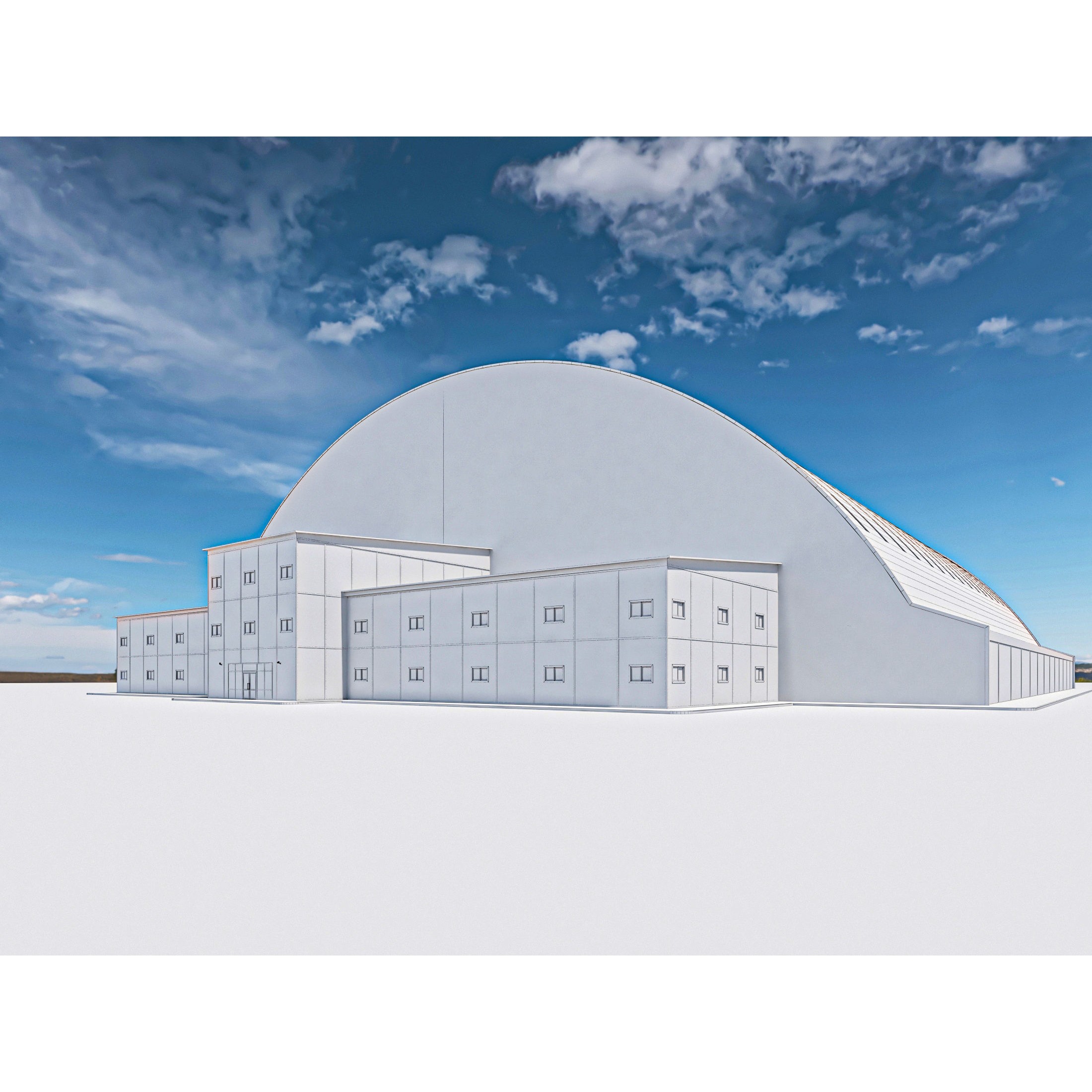 Hangar Exterior-Interior - High-Quality 3D Model - View 36