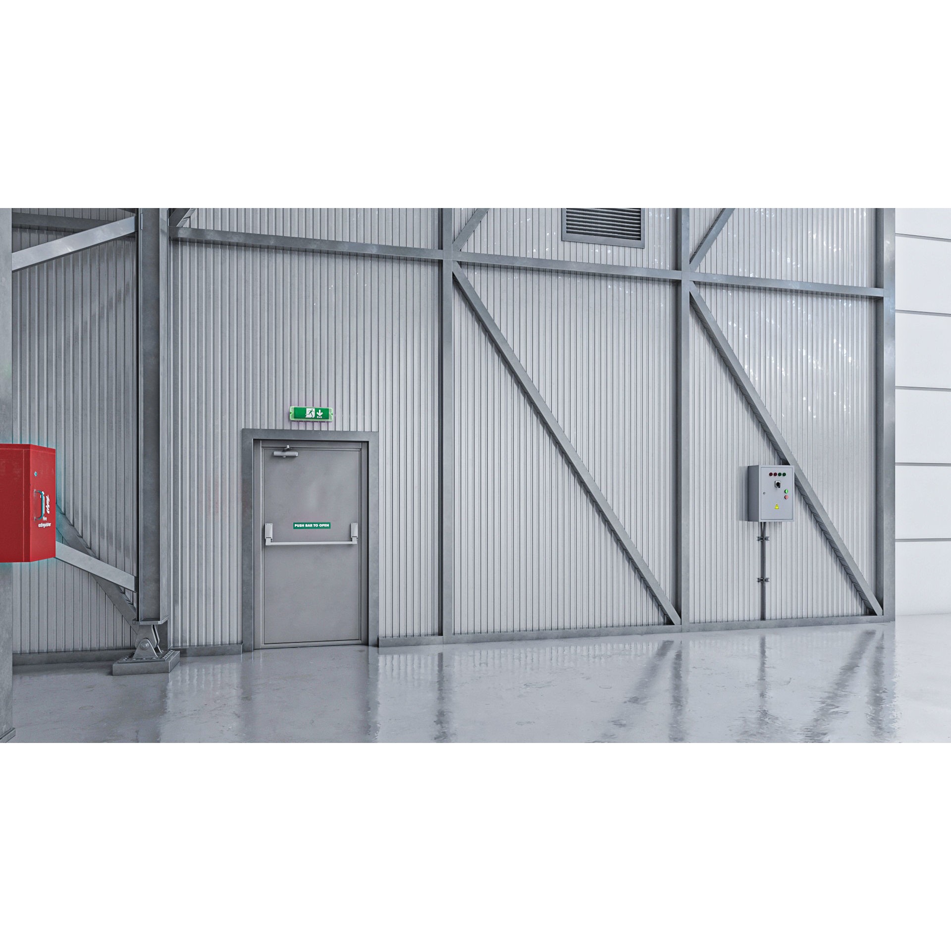 Hangar Exterior-Interior - High-Quality 3D Model - View 9