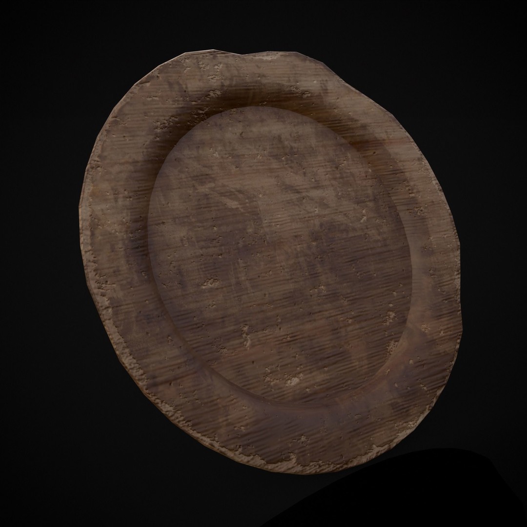 Wooden Medieval Dish Washing Set 3D Model – Low Poly PBR Kitchenware, FBX - View 35
