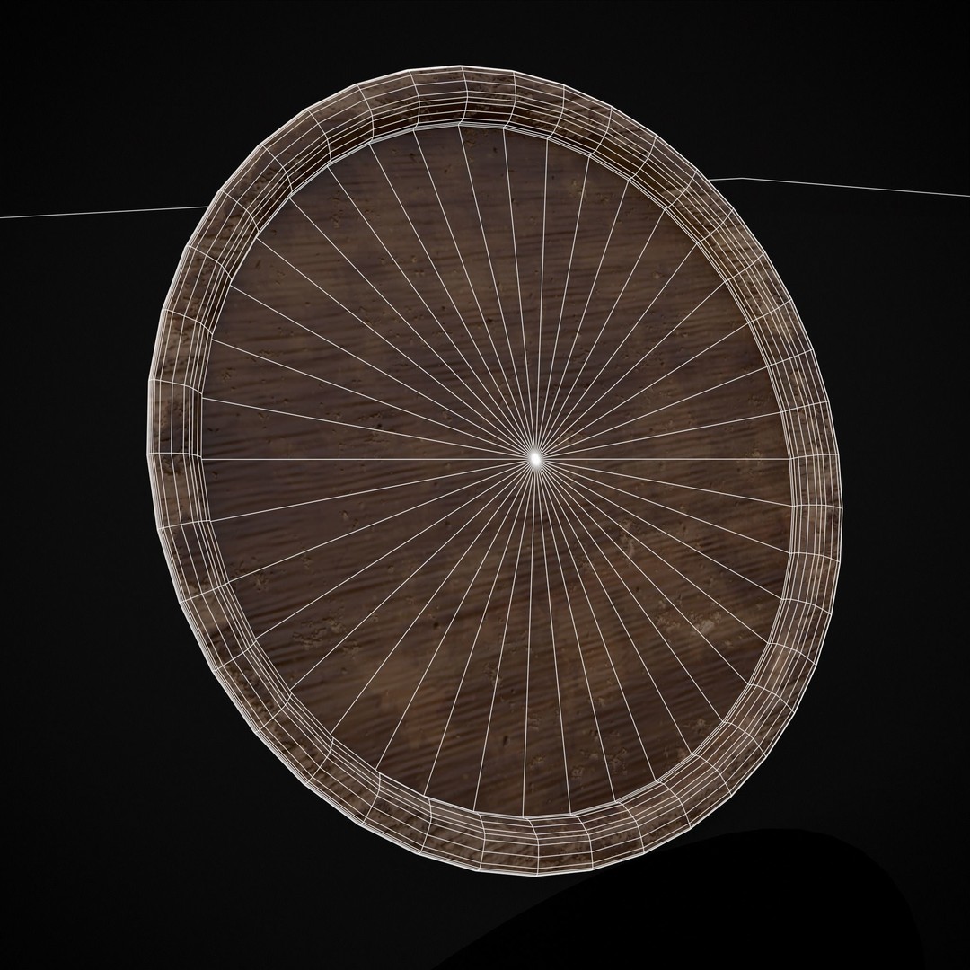 Wooden Medieval Dish Washing Set 3D Model – Low Poly PBR Kitchenware, FBX - View 38