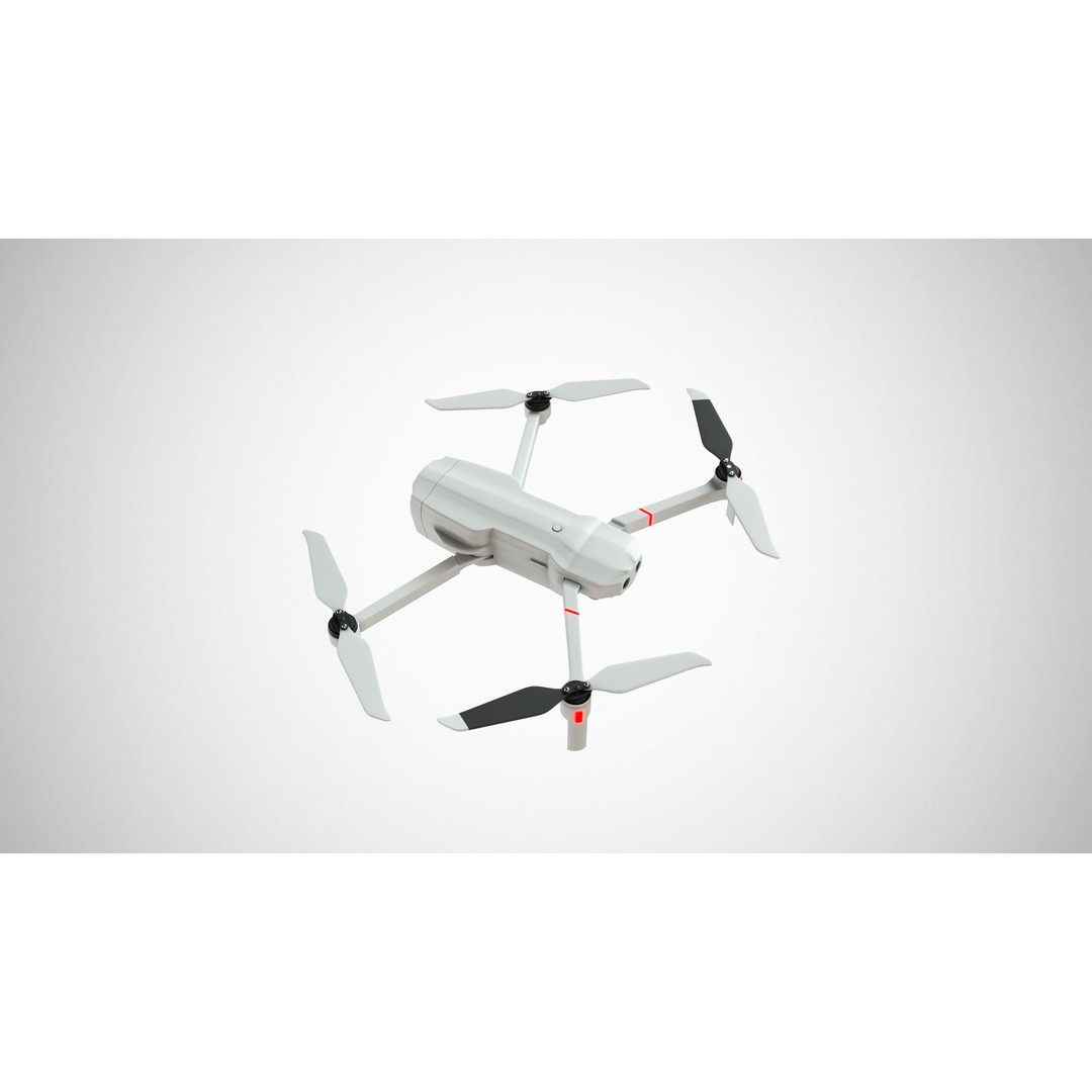Dji Drone 3D Model – High Detail Quadcopter Asset, FBX, OBJ - View 10