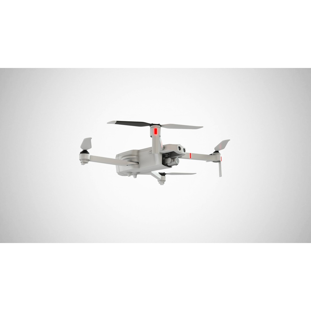 Dji Drone 3D Model – High Detail Quadcopter Asset, FBX, OBJ - View 11