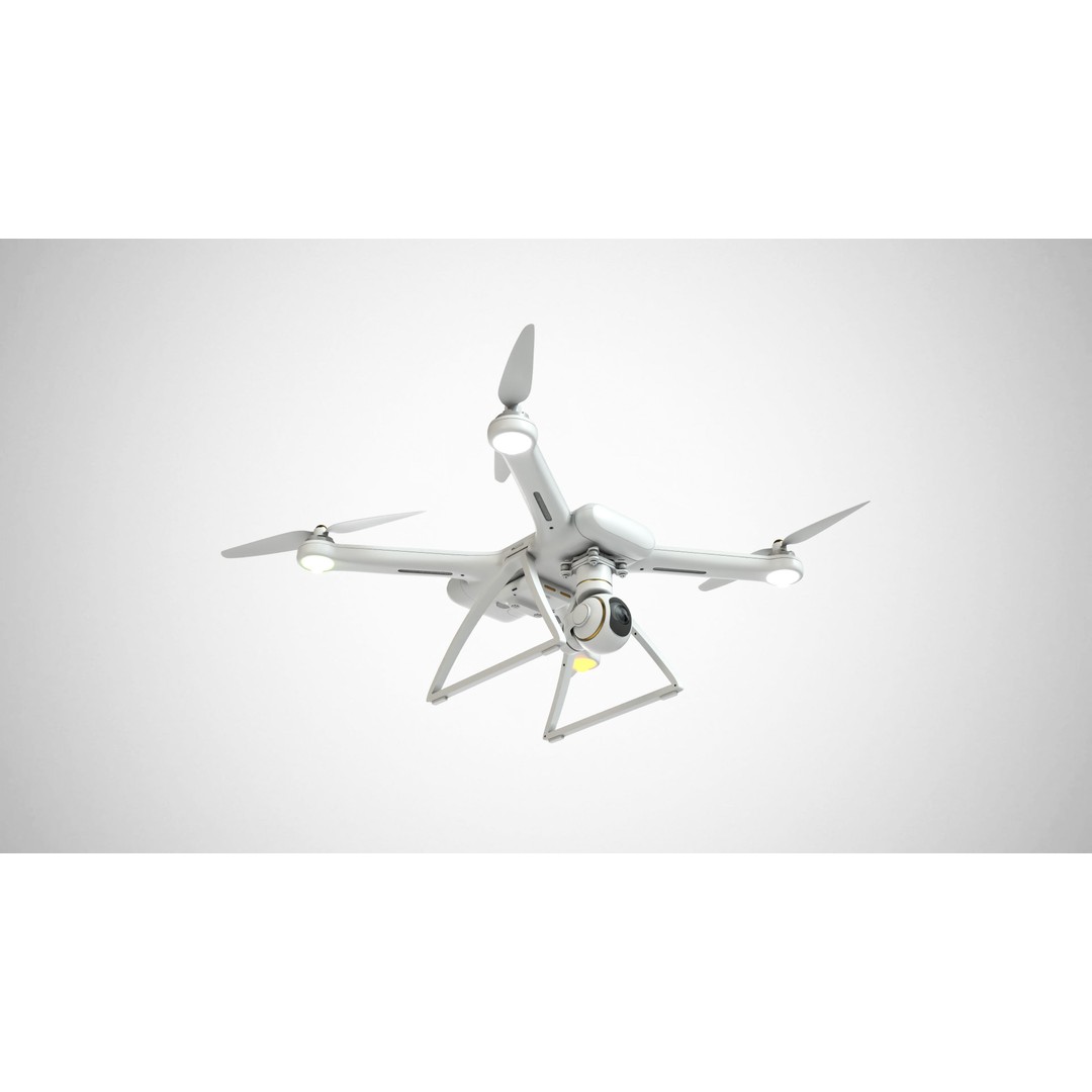Dji Drone 3D Model – High Detail Quadcopter Asset, FBX, OBJ - View 13