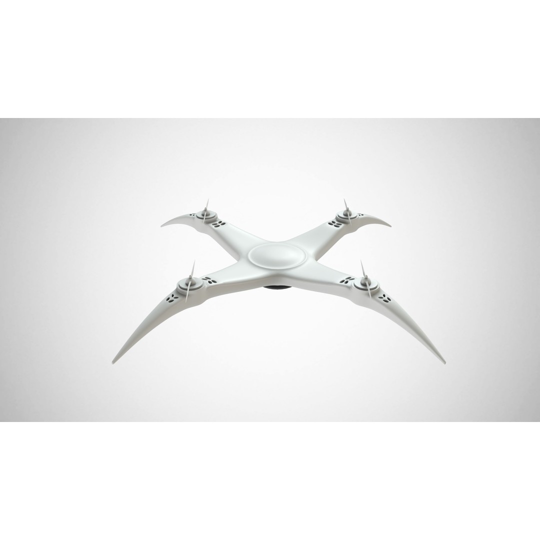 Dji Drone 3D Model – High Detail Quadcopter Asset, FBX, OBJ - View 14