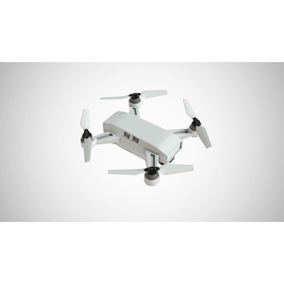 Dji Drone 3D Model – High Detail Quadcopter Asset, FBX, OBJ - View 18