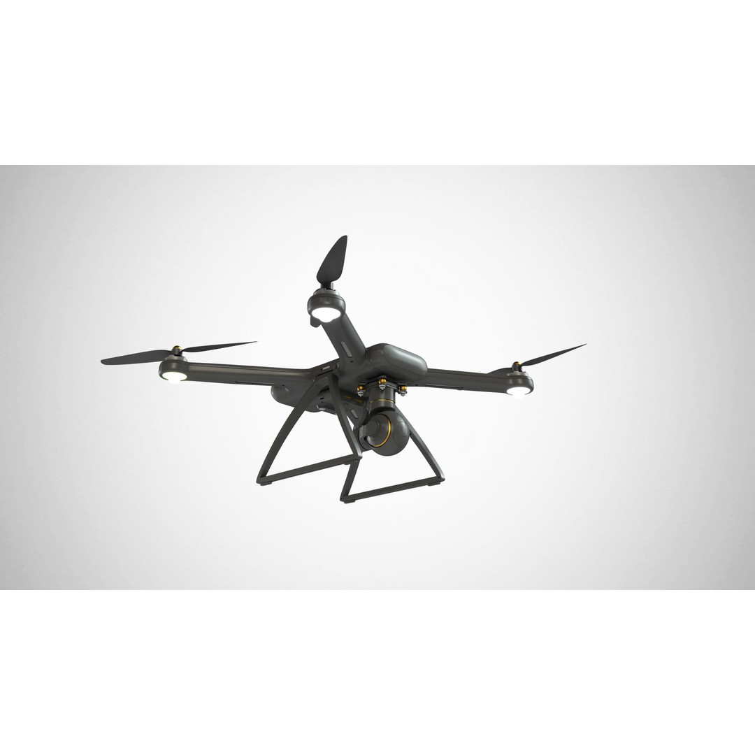 Dji Drone 3D Model – High Detail Quadcopter Asset, FBX, OBJ - View 7