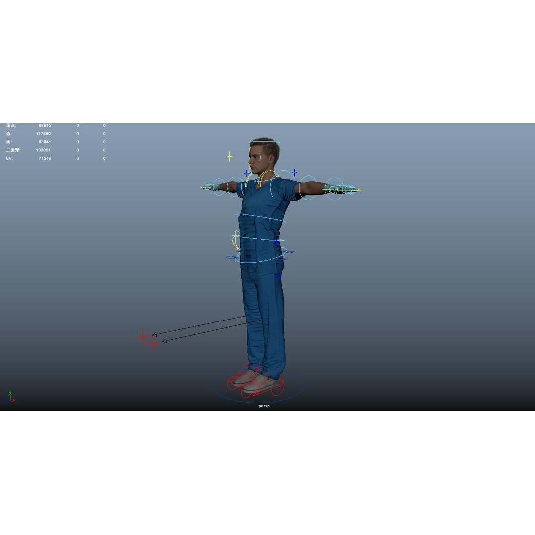 Doctor 3D Model – Rigged Low-Poly Character for Animation - View 26