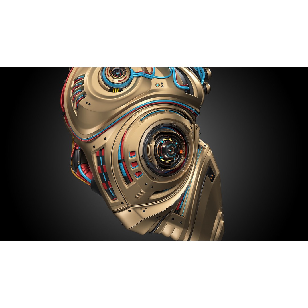 Sci-Fi Robot Heart 3D Model – Animated Mechanical Asset, FBX & OBJ - View 19