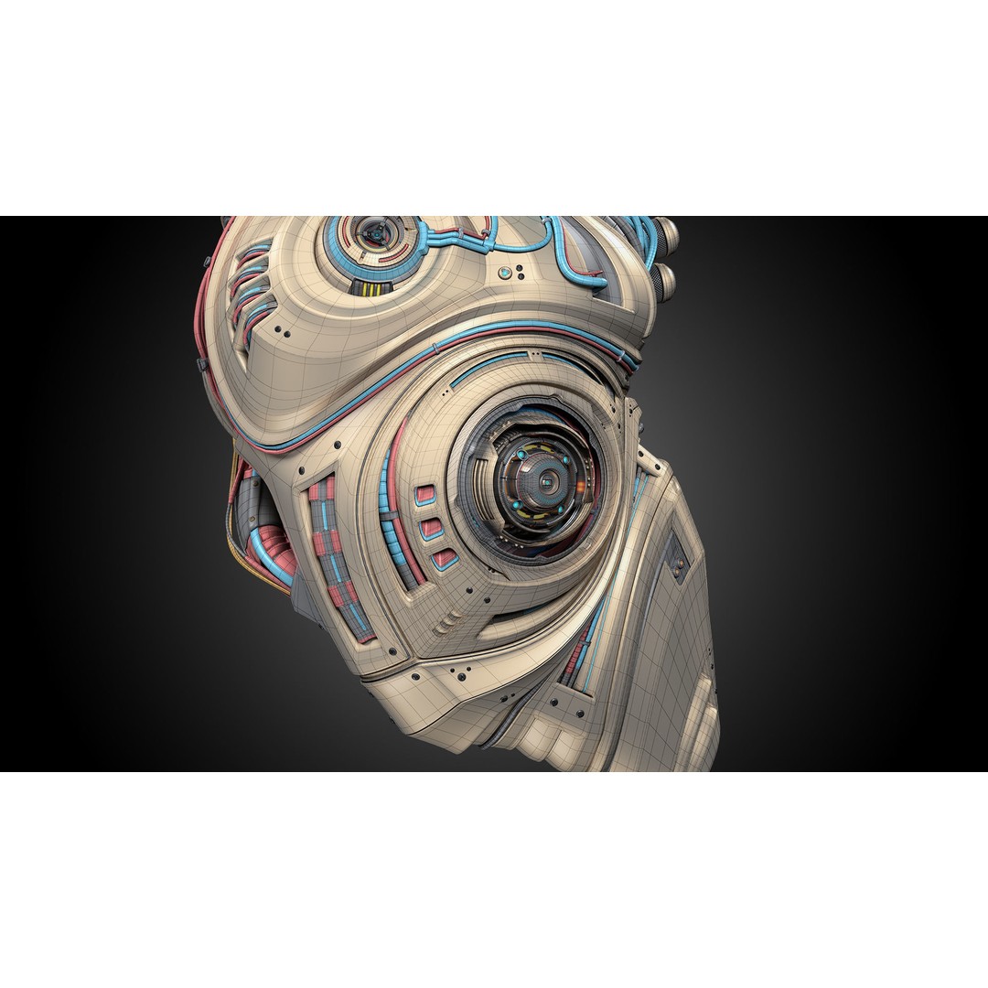 Sci-Fi Robot Heart 3D Model – Animated Mechanical Asset, FBX & OBJ - View 20