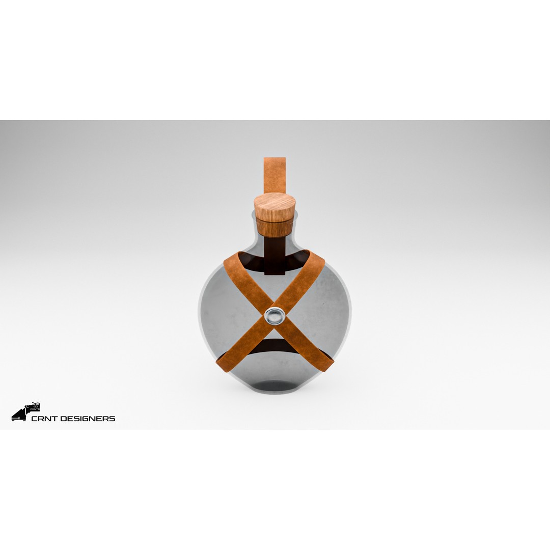 Potion Bottle 3D Model – High Poly PBR Asset, Blender, FBX, OBJ - View 10