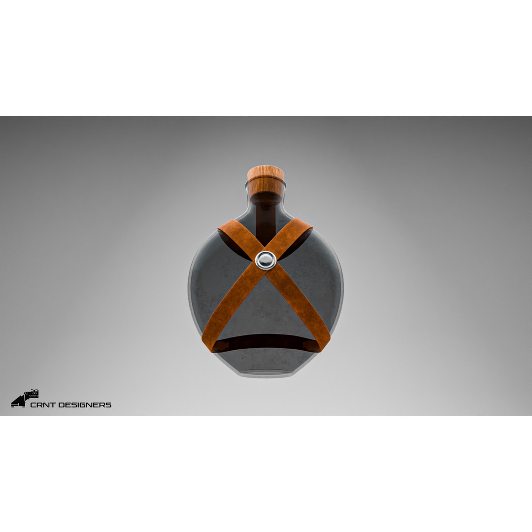 Potion Bottle 3D Model – High Poly PBR Asset, Blender, FBX, OBJ - View 14
