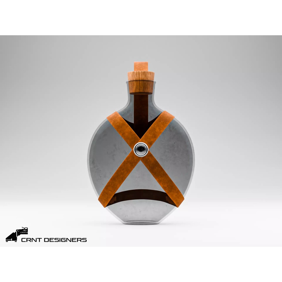 Potion Bottle 3D Model – High Poly PBR Asset, Blender, FBX, OBJ - View 2