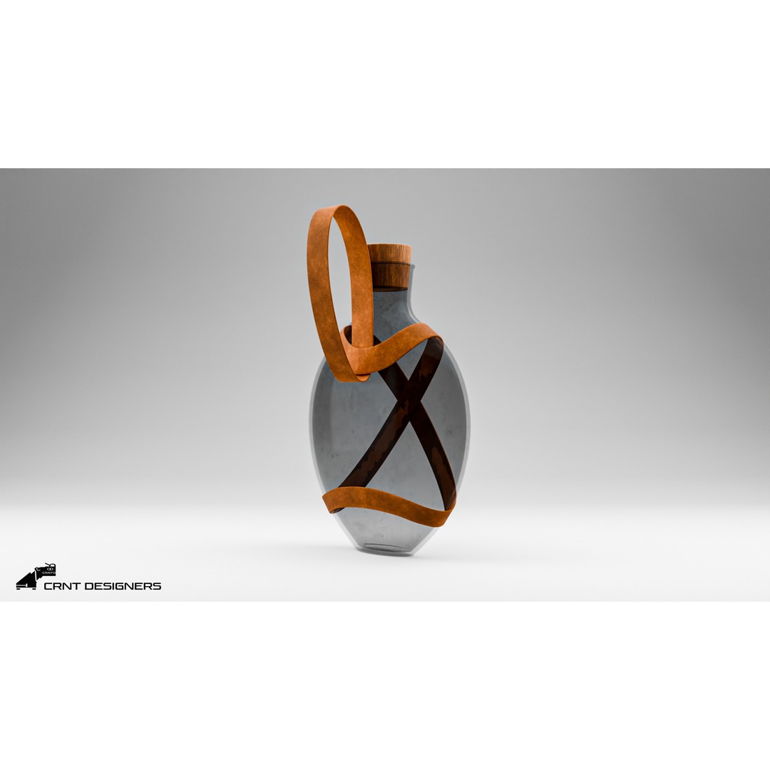 Potion Bottle 3D Model – High Poly PBR Asset, Blender, FBX, OBJ - View 8