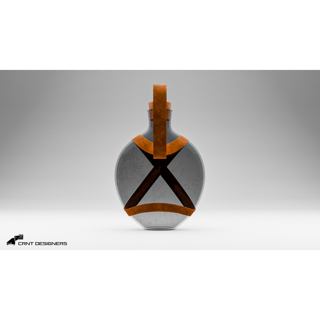 Potion Bottle 3D Model – High Poly PBR Asset, Blender, FBX, OBJ - View 9