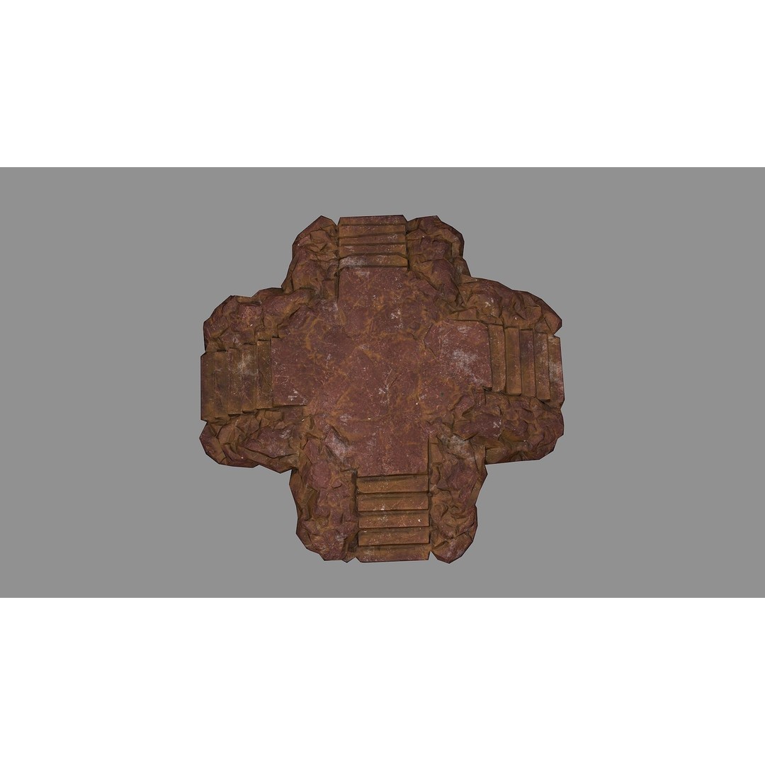 Staris Rock 03 3D Model – Low Poly PBR Asset for Games, FBX, OBJ - View 10