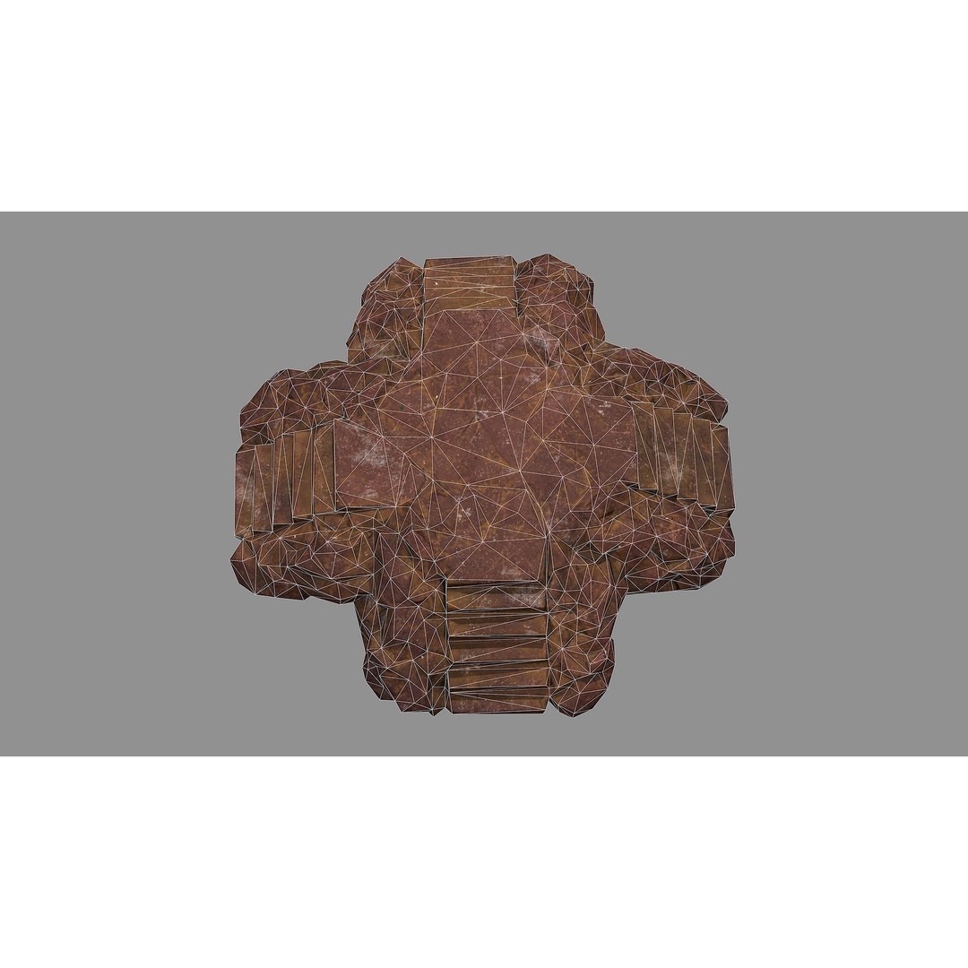 Staris Rock 03 3D Model – Low Poly PBR Asset for Games, FBX, OBJ - View 14
